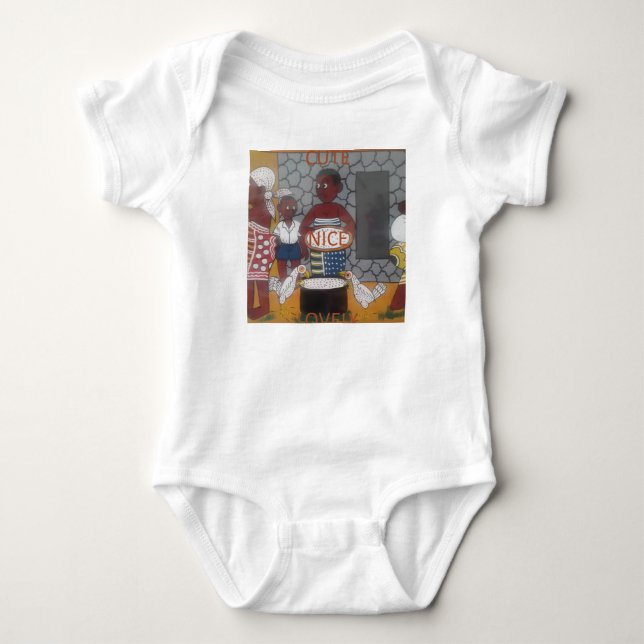 Afrikas traditionella livsstil i hemmet t-shirt (Framsida)