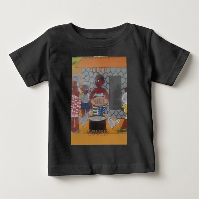 Afrikas traditionella livsstil i hemmet tee shirt (Framsida)