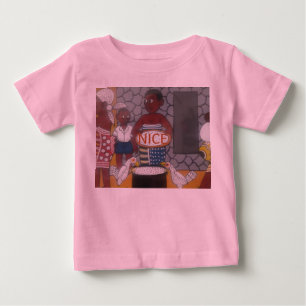 Afrikas traditionella livsstil i hemmet tee shirt