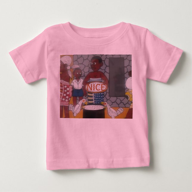 Afrikas traditionella livsstil i hemmet tee shirt (Framsida)