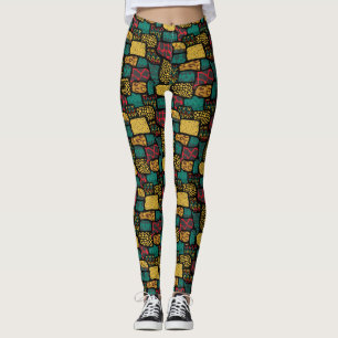 Afrikas utskriftslagar leggings