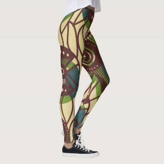 Afrikas utskriftslagar leggings