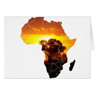 Afrikaträd Hälsningskort