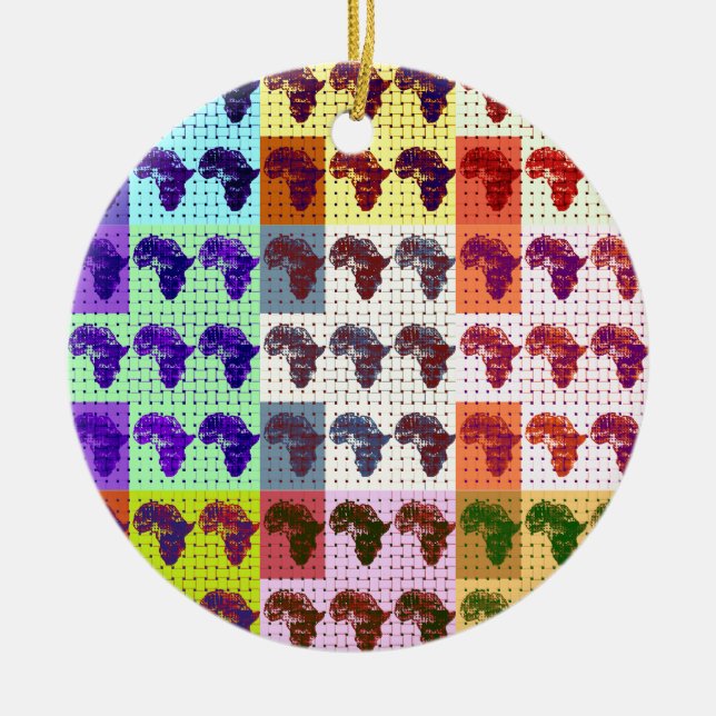 Afrikor Julgransprydnad Keramik (Framsidan)