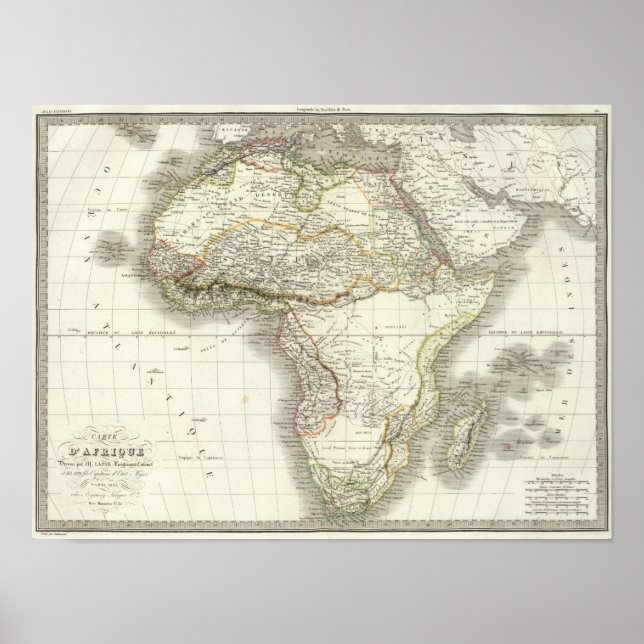 Afrique - Afrika Poster (Framsidan)