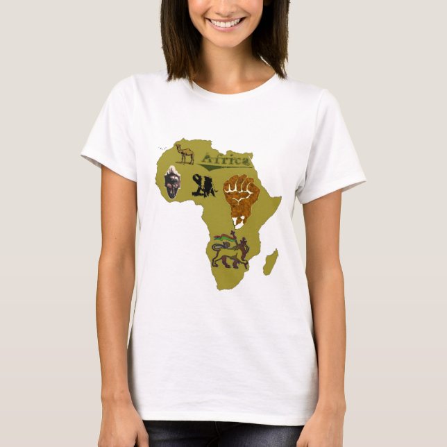 afrique continent t-shirt (Framsida)