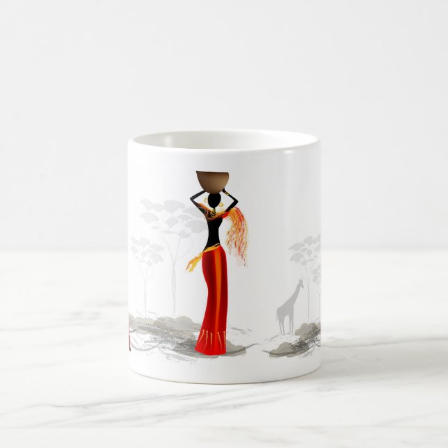 Afrique noire kaffemugg (Center)