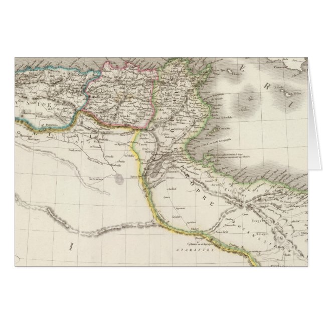 Afrique Propre - Afrika Atlas Karta Hälsningskort (Framsidan Horizontal)
