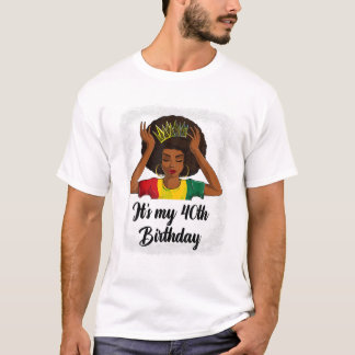 Afro 40th Birthday T Shirt