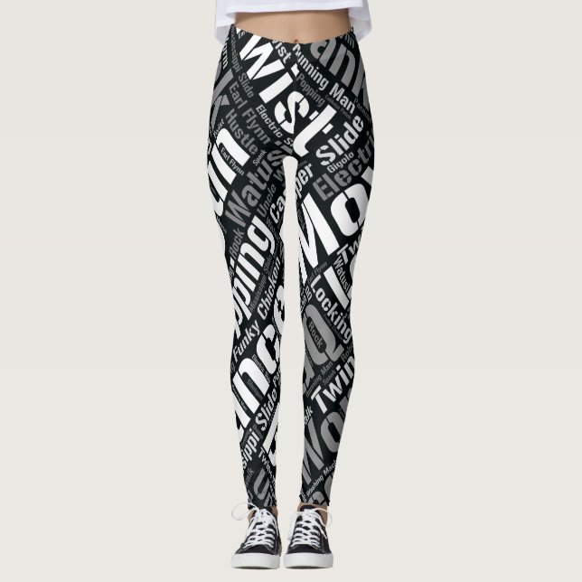 AFRO AMERICAN DANCE MOVES LEGGINGS (Framsida)
