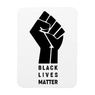 Afro american fist black life matter symbol prote magnet