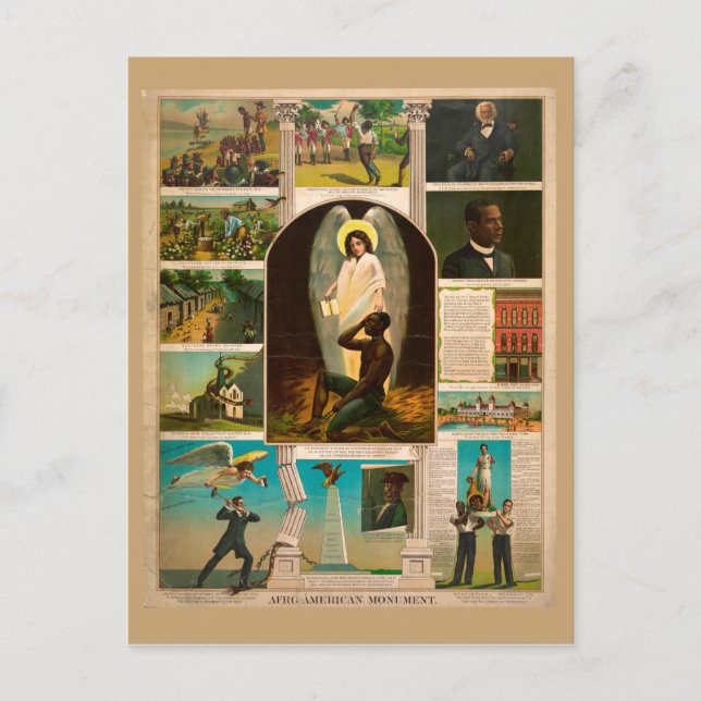 Afro-American Monument (1897) Vykort (Framsida)
