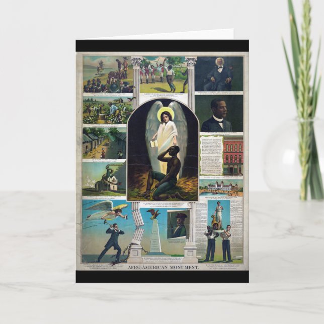 Afro-American Monument, cirka 1897 Kort (Framsida)