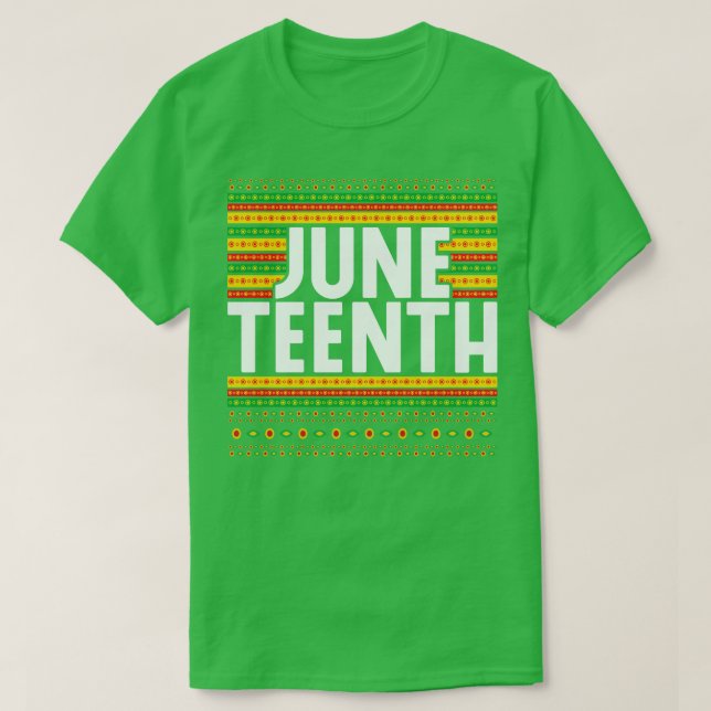 Afro American Pride Black History Junetelfte T Shirt (Design framsida)