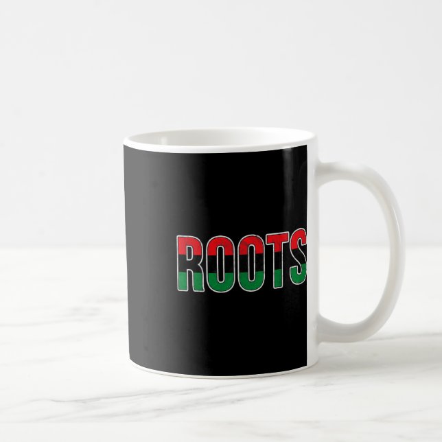 Afro-american Roots - Pan African Unia Flagga Dist Kaffemugg (Höger)
