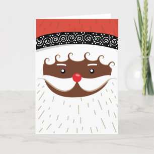 afro american Santa Helgkort