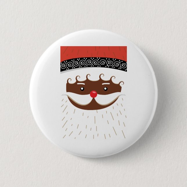 afro american Santa Knapp (Framsida)