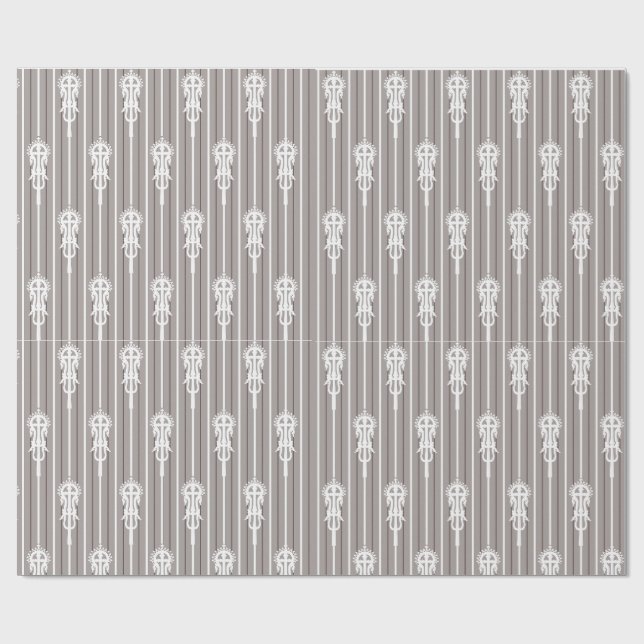 Afro Aygebam Lalibela Korsmönster Presentpapper (Platt)