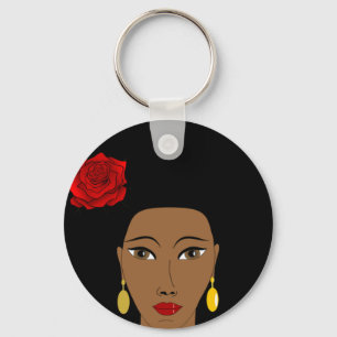 Afro Beauty Keychain Nyckelring