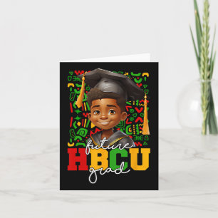 Afro Black Boy College Graduation Future Hbcu Grad Kort