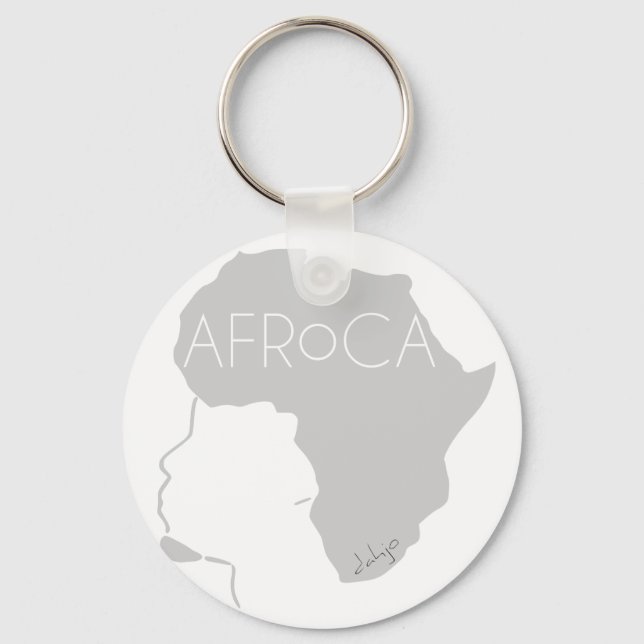 Afro Black Natural Hair Nyckelring (Framsida)