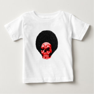Afro Black Red Skull, exempel MUSEUM Zazzle Gif T Shirt