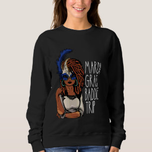 Afro Black Woman Mardi Gras Baddie Resa Melanin Ne T Shirt