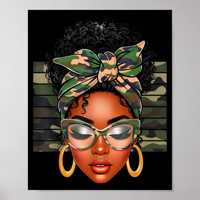 Afro Black Women African American Black History Mo Poster (Framsidan)