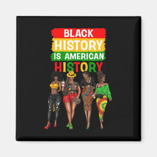 Afro Black Women Svart-historien är amerikansk H Magnet