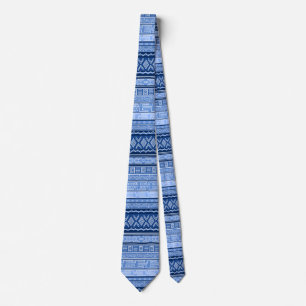 Afro Blue Modern Tribal-utskrift Slips
