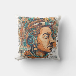 Afro Boho Queen - Colorful Artistic Kudde