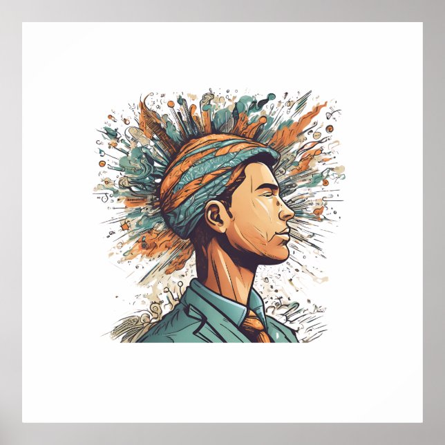 Afro Boho Queen - Colorful Artistic Poster (Framsidan)