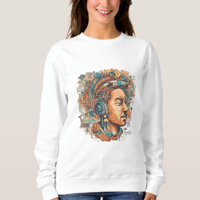 Afro Boho Queen - Colorful Artistic T Shirt (Framsida)