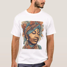 Afro Boho Queen - Colorful Artistic T Shirt