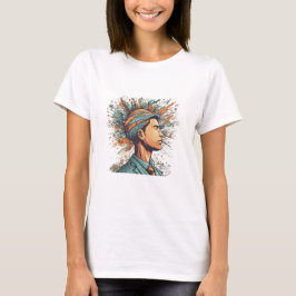 Afro Boho Queen - Colorful Artistic T Shirt