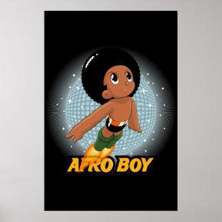 Afro Boy Poster