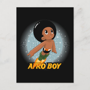 Afro Boy Vykort