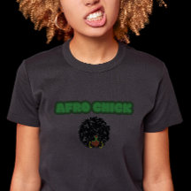 Afro Chick - Black Bella+Canvas Women's Slim Fit
