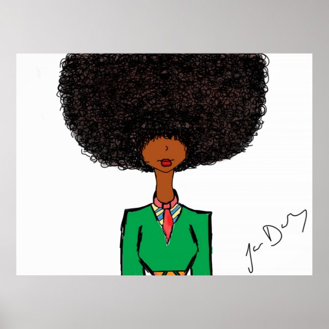 Afro Chick Poster (Framsidan)