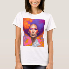 Afro Christy Färg Stänk Art Women's T-Shirts