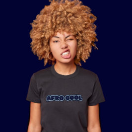 Afro Coola - Grått African Women's Text T Shirt