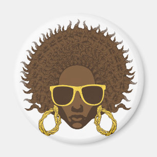 Afro- coola magnet
