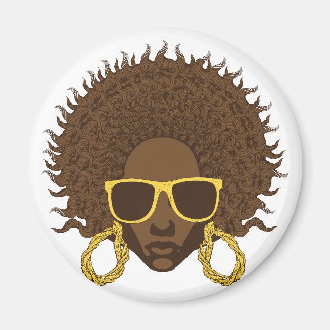Afro Coola Magnet (Framsidan)