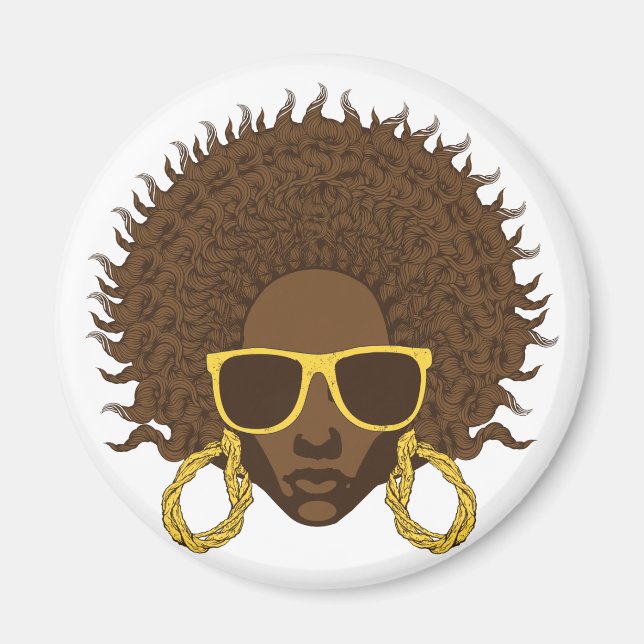 Afro Coola Magnet (Framsidan)
