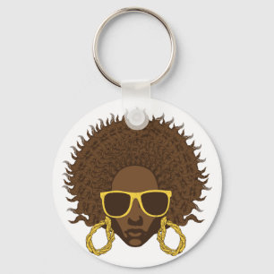 Afro- coola nyckelring
