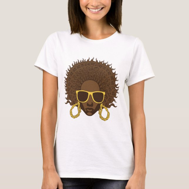 Afro- coola t-shirt (Framsida)