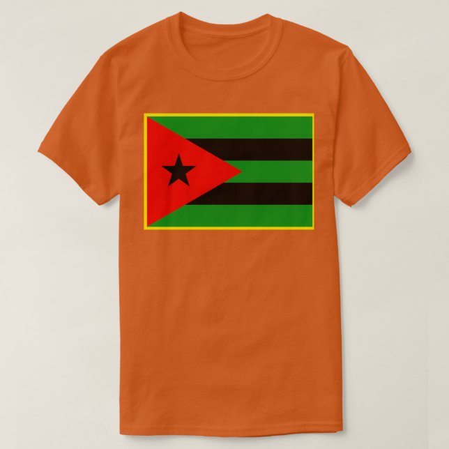 Afro Cuban Flagga T Shirt (Design framsida)