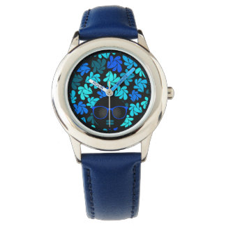 Afro Diva Blue Armbandsur