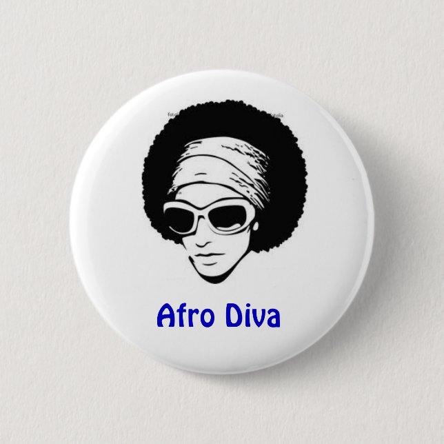 Afro- Diva Knapp (Framsida)