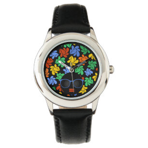 Afro Diva Rainbow Armbandsur